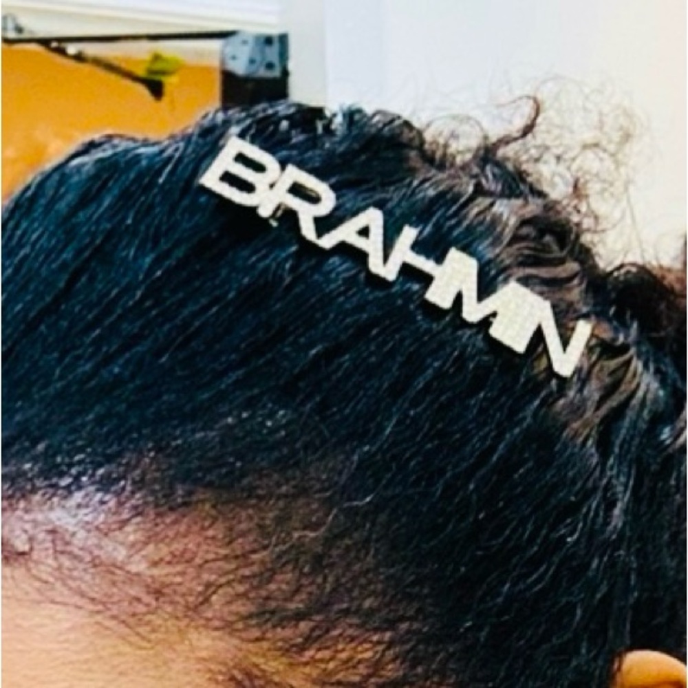 Brahmin Name Logo Hair Pin w FREE Assorted Hair Pins.